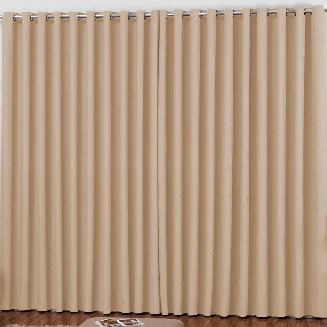 Detalhes da Cortina Blackout em Tecido – Avelã da Charme do Detalhe
