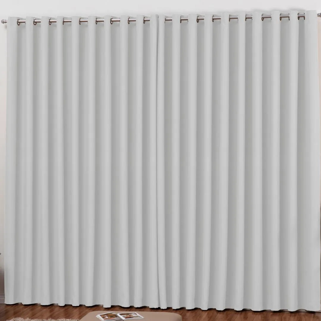 Detalhes da Cortina Blackout em Tecido Gelo da Charme do Detalhe