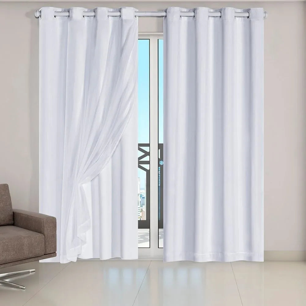Detalhes da Cortina Blackout Grande-Branco vários tamanhos da Charme do Detalhe