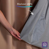 Foto de Cortina Blackout Xadrez Avelã vários tamanhos muito bonita