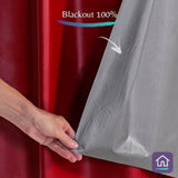 Foto de Cortina Blackout Xadrez 2,80x2,30 vermelho muito bonita