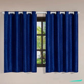 Confira as medidas da Cortina Blackout Xadrez Charme Azul antes de comprar