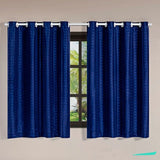 Confira as medidas da Cortina Blackout Xadrez Charme Azul antes de comprar