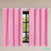 Confira as medidas da Cortina Blackout Xadrez Charme Rosa antes de comprar