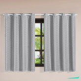 Confira as medidas da Cortina Blackout Xadrez Charme Cinza antes de comprar