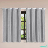 Confira as medidas da Cortina Blackout Xadrez Charme Cinza antes de comprar