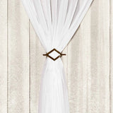 Detalhes da Cortina Celebre Luxo - Pérola/Branco da Charme do Detalhe