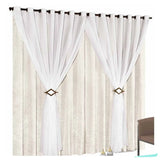 Veja detalhes lindos da Cortina Celebre Luxo - Pérola/Branco da Charme