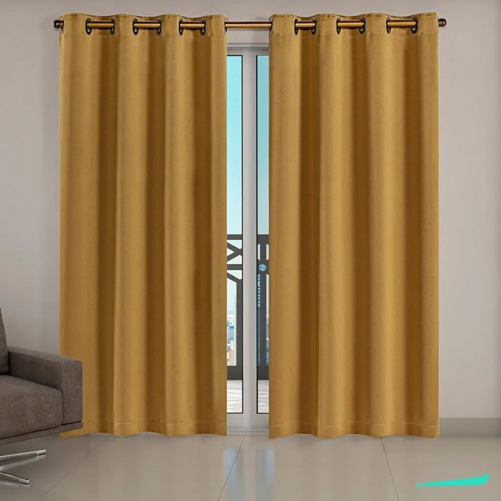 Veja detalhes lindos da Cortina Corta Luz Charme Dourado da Charme