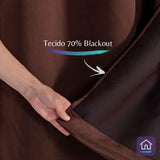 Foto de Cortina Corta Luz Charme Tabaco muito bonita