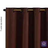 Foto de Cortina Corta Luz Elegante 2,70x1,60 Tabaco muito bonita