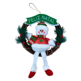 Detalhes do Enfeite de Boneco de Neve Para Porta Feliz Natal do Detalhe