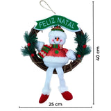 Foto do Enfeite de Boneco de Neve Para Porta Feliz Natal da Chame do Detalhe muito bonita