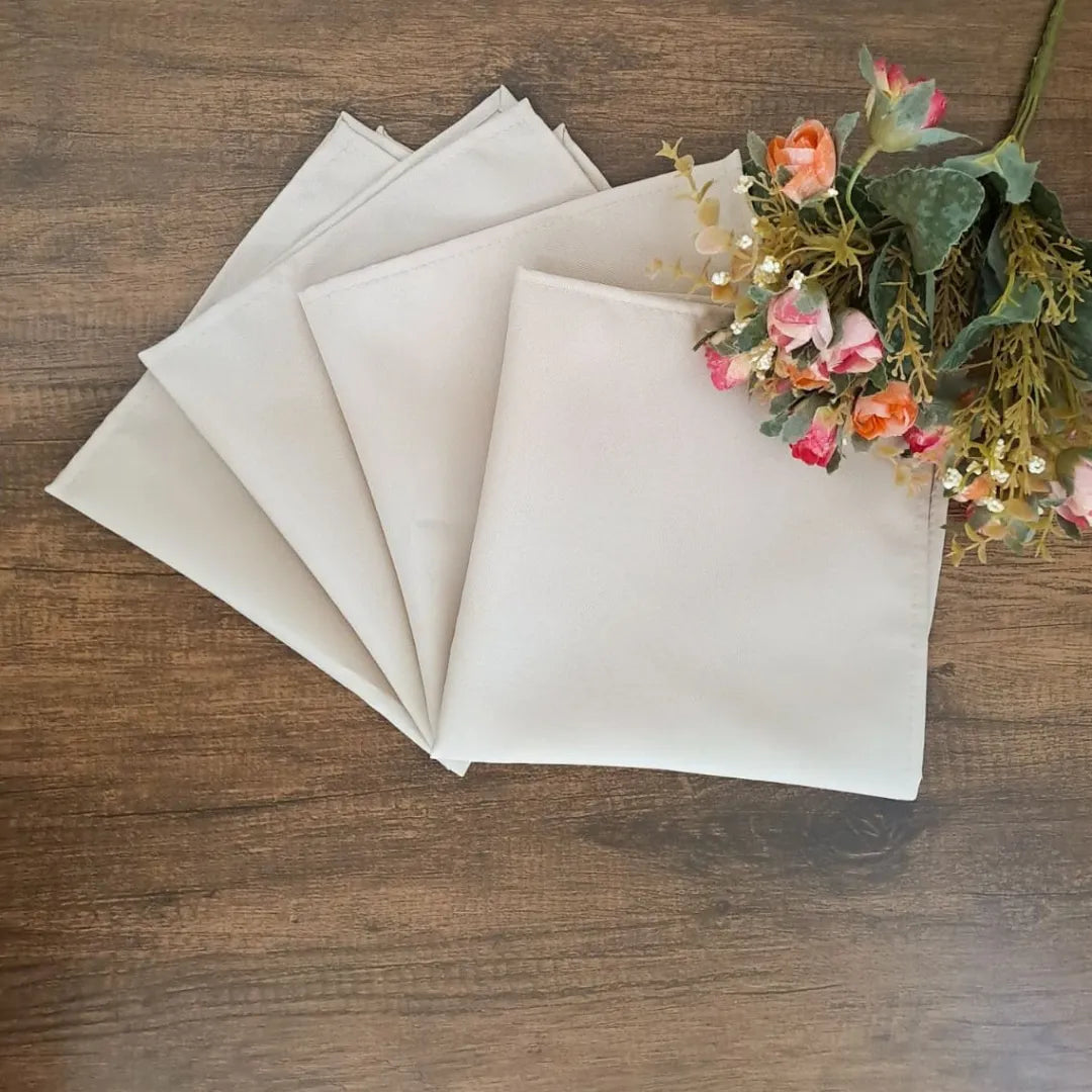 Detalhes do Guardanapo de Tecido Avelã do Detalhe