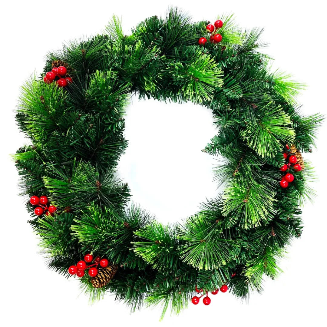 Foto da Guirlanda de Natal para Porta 40cm da Chame do Detalhe muito bonita