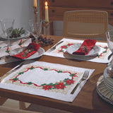 Confira as medidas do Jogo Americano Natal Branco antes de comprar