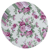 Conheça o Jogo Americano Redondo 4 Peças Flor Marsala da Chame do Detalhe