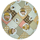 Foto do Jogo Americano Redondo Sousplat Cupcake Bege muito bonita