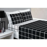 Foto do Jogo de Cama Austin Preto Vários Tamanhos da Chame do Detalhe muito bonita