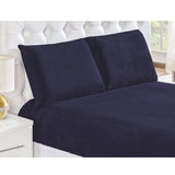 Fotos doJogo de Cama Plush Soft Sono Quentinho Azul Marinho muito bonita