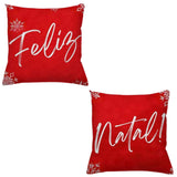 Foto do Kit 2 Capas Almofadas Natal Festa muito bonita