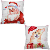 Conheça o Kit 2 Capas de Almofadas Natal Boas Festas da Chame do Detalhe