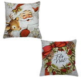 Conheça o Kit 2 Capas de Almofadas Natal Guirlanda da Chame do Detalhe