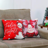 Foto do Kit 2 Capas de Almofadas Natal Laços muito bonita