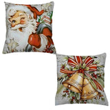 Conheça o Kit 2 Capas de Almofadas Natal Sinos da Chame do Detalhe