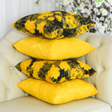 Foto de Kit 4 Capas De Almofadas Jacquard Premium - Jasmin e Amarelo muito bonita