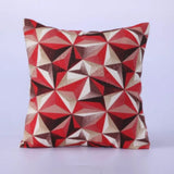 Kit 4 Capas De Almofadas Jacquard Premium - Geométrica com Palha