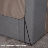 Manta Protetora de Sofá Anti Arranhão - Bege