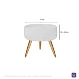 Confira as medidas do Capa para Puff Redondo antes de comprar