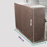 Protetor Arranhador Lateral para Braço de Sofá Kit c/ 2 - Chocolate