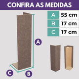 Arranhador MDF Cama Box para Gatos Kit 2 - Bege