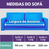 Manta Protetora de Sofá Anti Arranhão - Bege