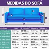 Capa Protetora Sofá Caqui-Tabaco