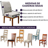 Capa Cadeira Acolchoada Gato Mandala - Cinza Claro