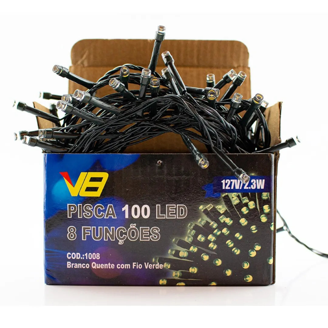 Foto do Pisca Pisca para Natal Led 10 Metros da Chame do Detalhe muito bonita