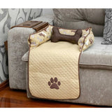 Veja detalhes lindos de Protetor de Sofá Pet Impermeável Pequeno Creme da Charme