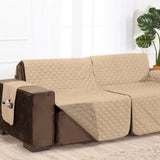 Detalhes da Protetor Sofá Retrátil Dupla Face Caqui-Palha da Charme do Detalhe