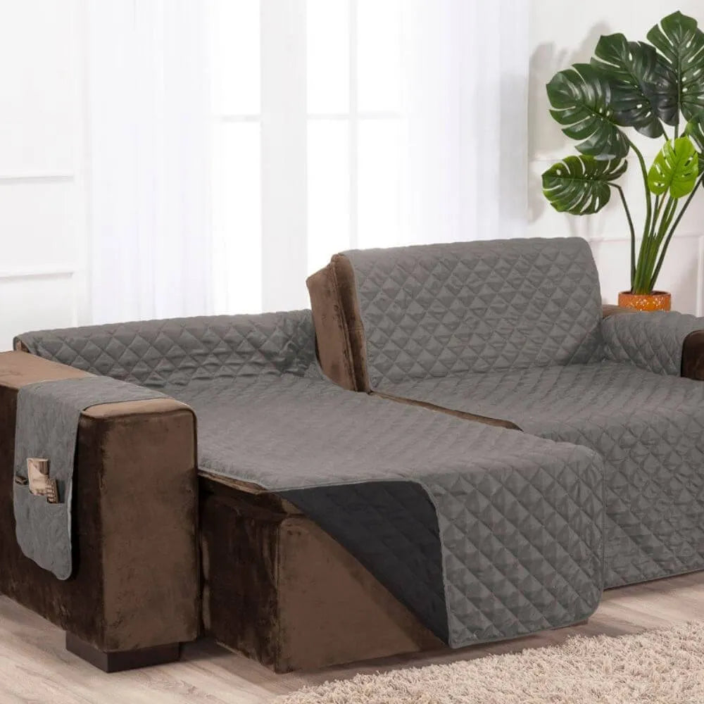 Clientes que usam Protetor Sofá Retrátil Dupla Face Cinza-Preto e adoram