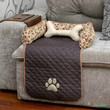 Confira as medidas da Protetor de Sofá Pet Impermeável Pequeno Tabaco antes de comprar