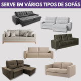 Manta Protetora de Sofá Anti Arranhão - Bege