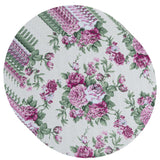 Jogo Americano Redondo 4 peças - Flor Marsala