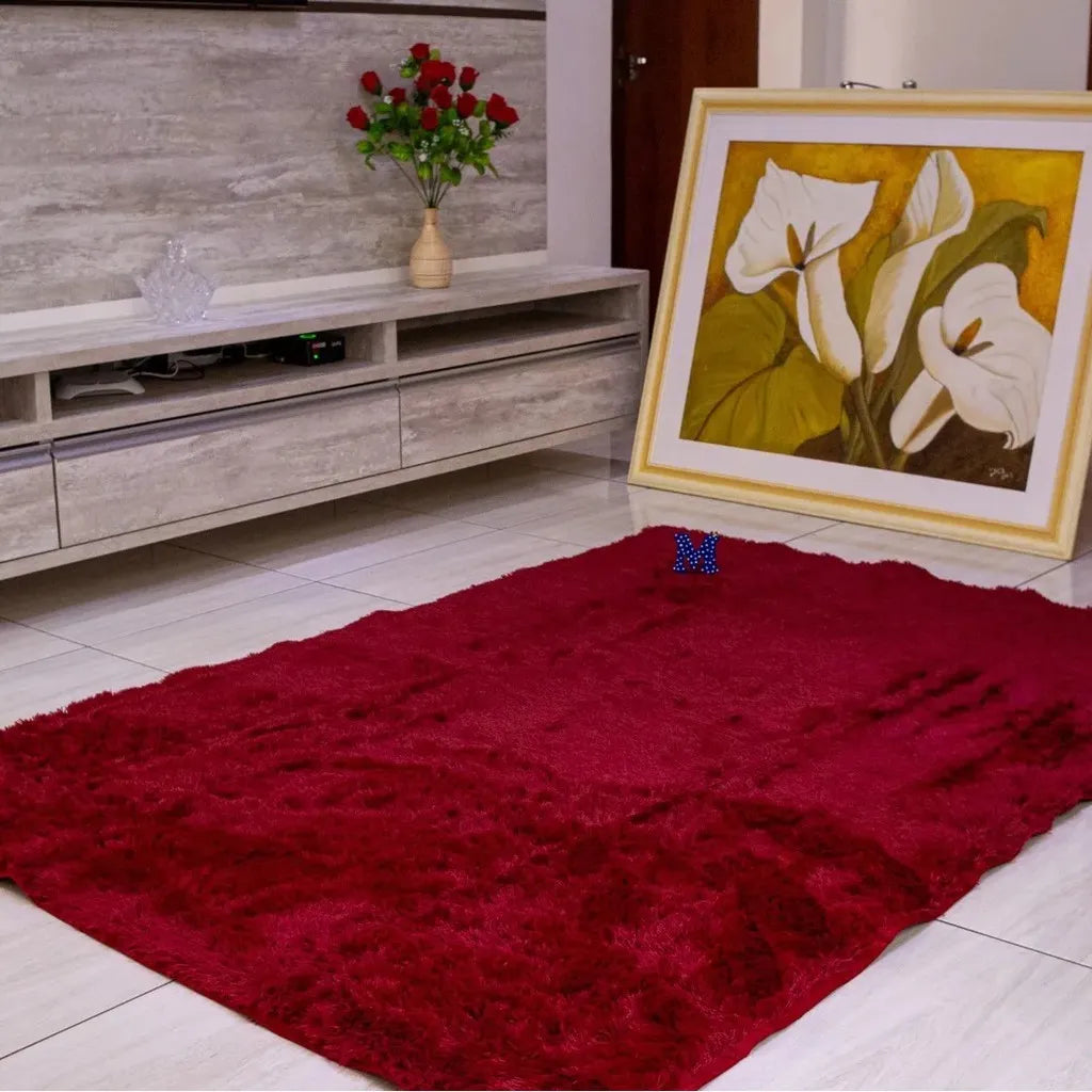 Foto de Tapete Felpudo Bordô muito bonita