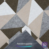 Detalhes do Tapete Jacquard Lozango Marrom da Charme do Detalhe