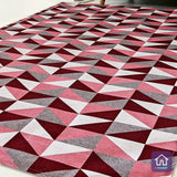 Foto de Detalhes do Tapete Jacquard Lozango Vermelho da Charme do Detalhe muito bonita