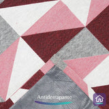 Detalhes do Tapete Jacquard Lozango Vermelho da Charme do Detalhe