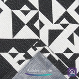 Foto de Detalhes do Tapete Labirinto Preto da Charme do Detalhe muito bonita